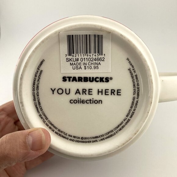 Starbucks Washington, D.C. "You Are Here"Ceramic Coffee Mug 414ml NEW No Box - Picture 5 of 5
